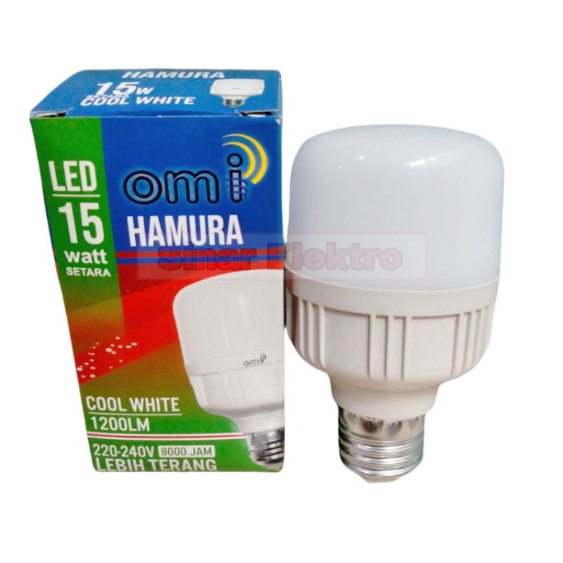 Lampu LED Jumbo Tabung Omi 5w,10w,15w,20w,30w,40w / Lampu Putih Terang Hemat Energi / Steker