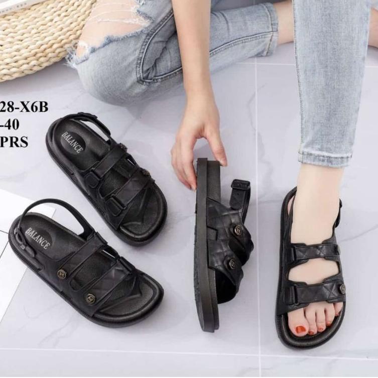 Termurah Sandal Jelly Sandal Gunung Tali Wanita Balance 1728 terbaru | Khusus Hitam