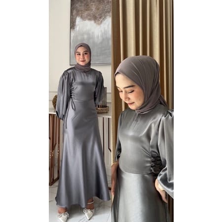 Lyodra Dress SILK M-XXL / Gamis Kondangan / DRESS KONDANGAN / DRESS PESTA / DRESS TERBARU 2022 / DRESS BRADESMAID