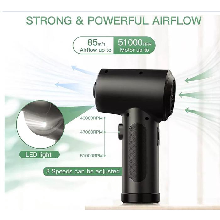 Wireless Air Duster Blower Komputer PC Laptop Kamera