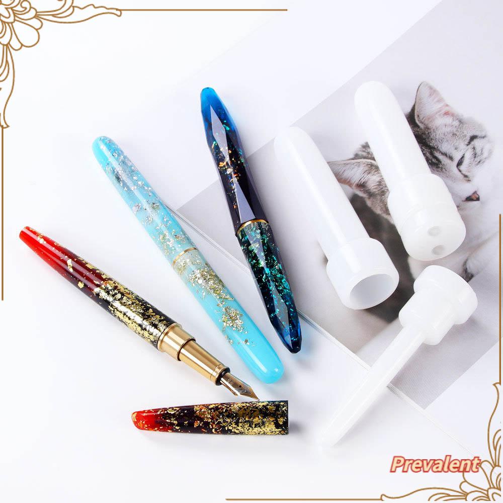 PREVA Pen Shape Mould DIY Crafts Home Decoration Epoxy Silicone Jewelry Making Tools Fountain Pen