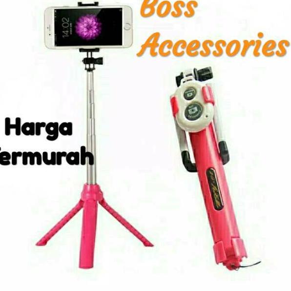 Kekinian - Tongsis Bluetooth 3in1 Tongsis Tripod Tongsis S03 HITAM