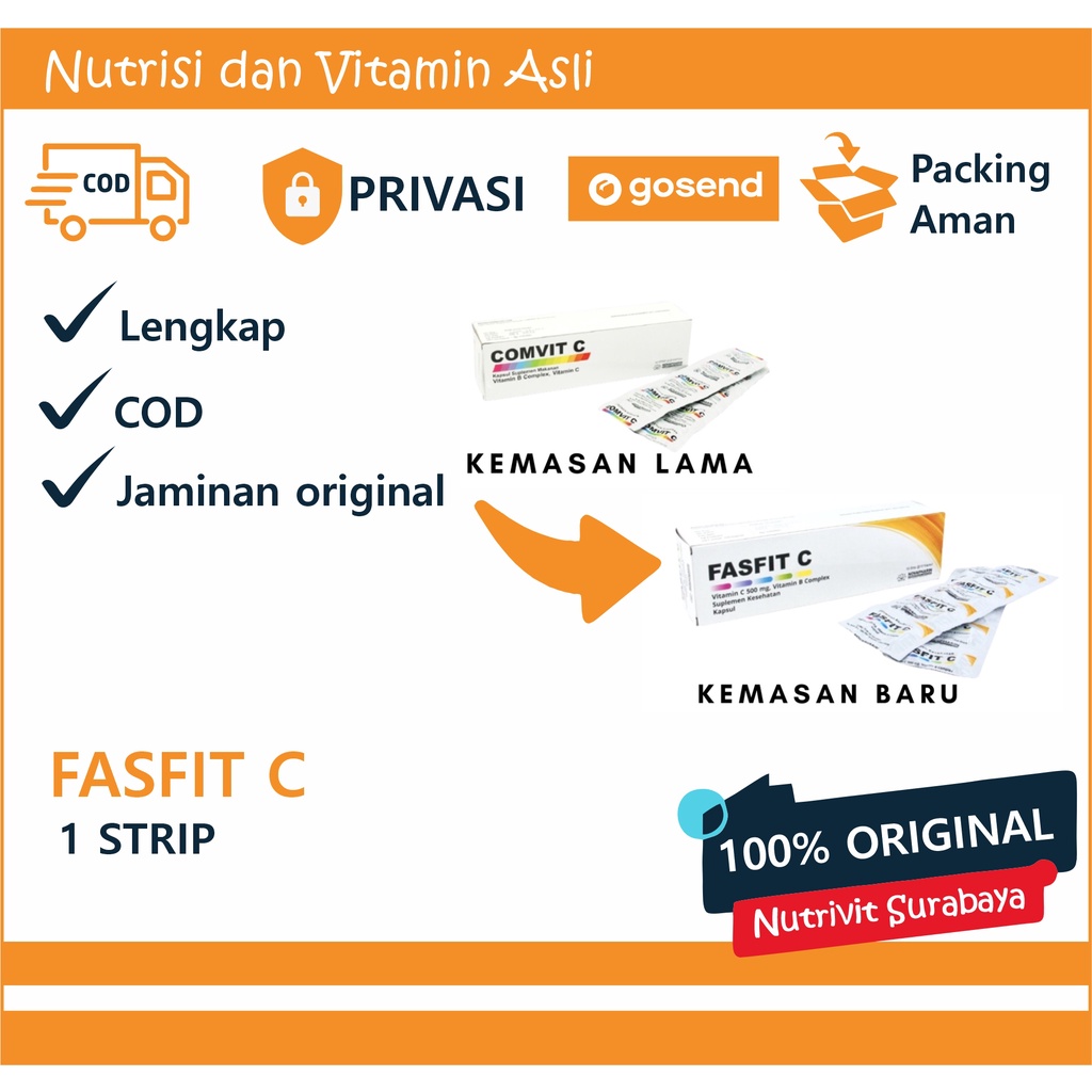 COMVIT C - VITAMIN C 500 MG - 1 STRIP