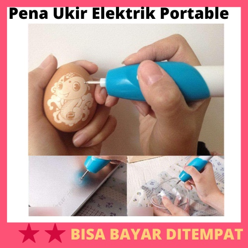 Pena Ukir Elektrik Portable Engraver Pen / Alat Pena Ukir Ukiran Pengukir Cutter Elektrik Elecrik El
