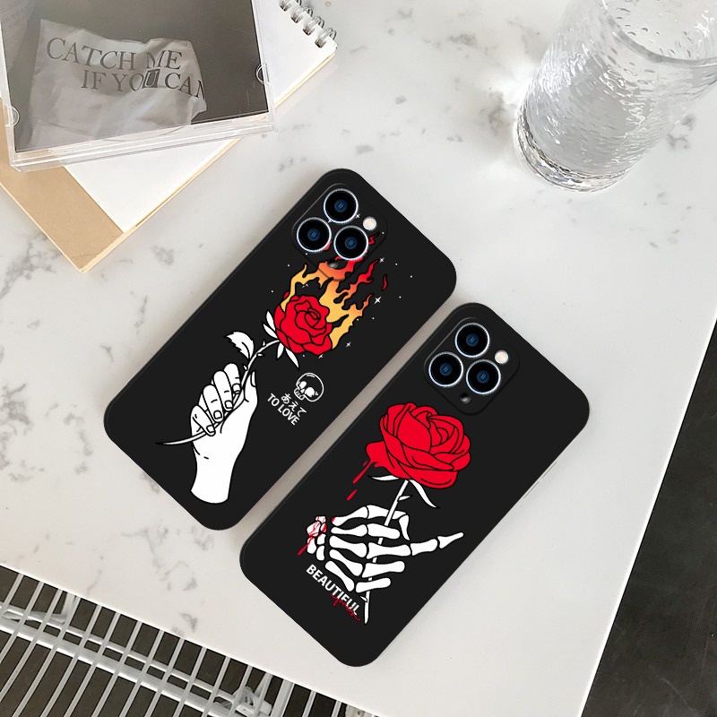 PRINTING LENS PROTECTOR Manus Et Flores case iphone 6 6s 7 8 plus x xs max 11 12 13 14 pro mini