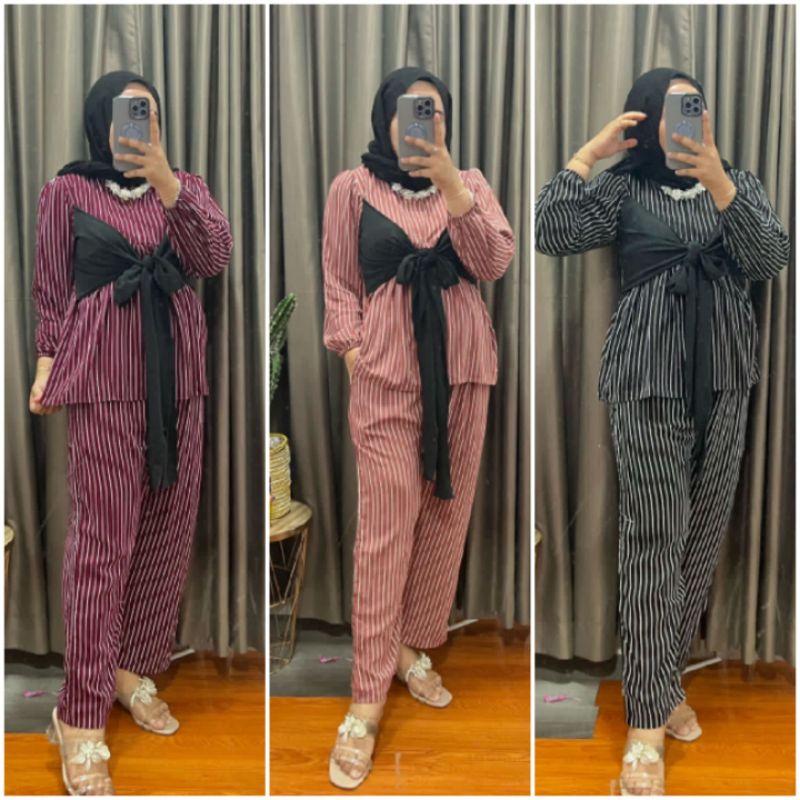 BISA COD ONESET LESTY VIRAL/ ONE SET LESTI HITS/ SETELAN BAJU LESTY/ SET BAJU WANITA KEKINIAN/ ONESE