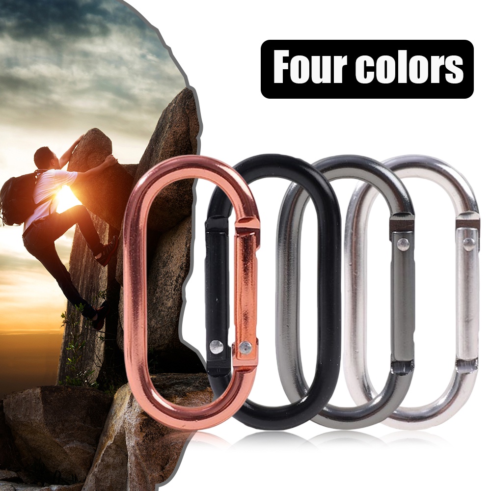 Hot Sale/1PC Multifungsi Oval Spring O Ring Bag Ransel Gesper Untuk Botol Air Konektif Gantungan Kunci Liontin Dibuka Paduan Aluminium Carabiner Aksesoris Olahraga Luar Ruangan