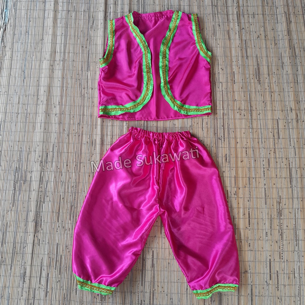 Setelan Baju rompi celana tari Gopala bali