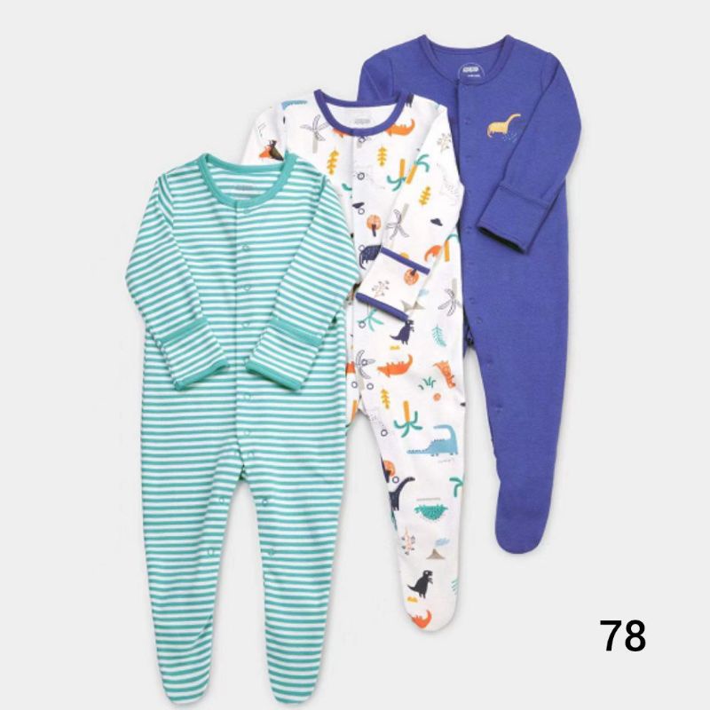 Mamas papas sleepsuit/ sleepsuit mamas&amp;papas 3in1/ baju tidur bayi set 3in1i