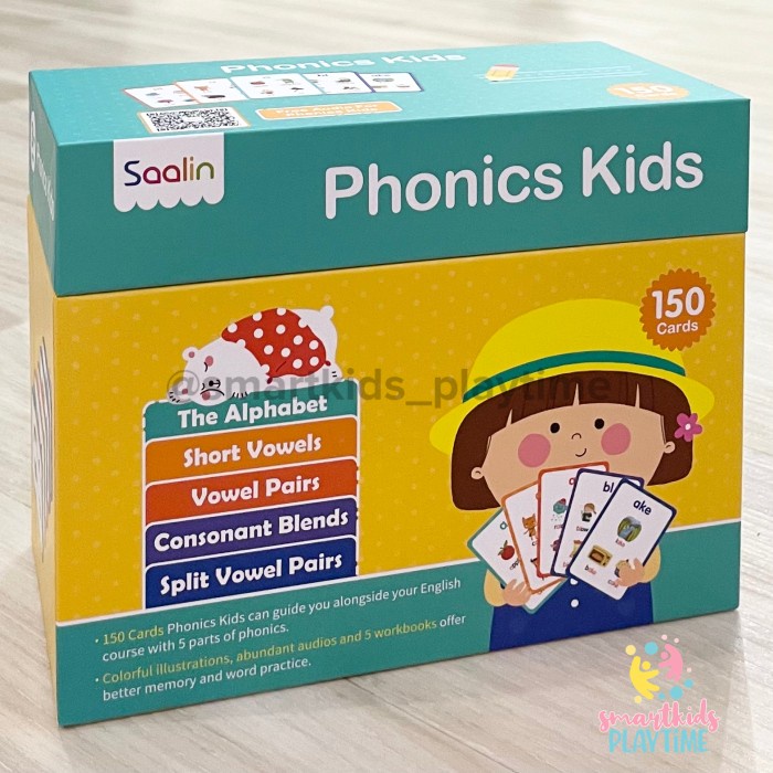 Card Saalin 150 Phonics Words Flash Cards Mainan Edukasi Anak