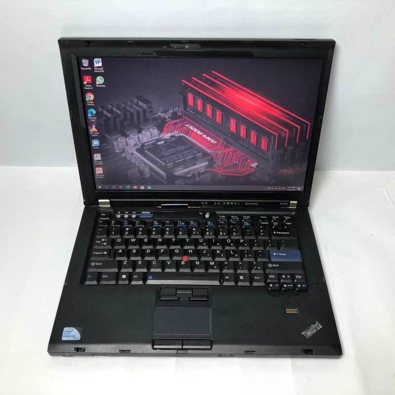 Laptop Lenovo Thinkpad T400 Cpu 2,4Ghz Ram 4GB SSD 256GB /500GB Windows 10 Mulus