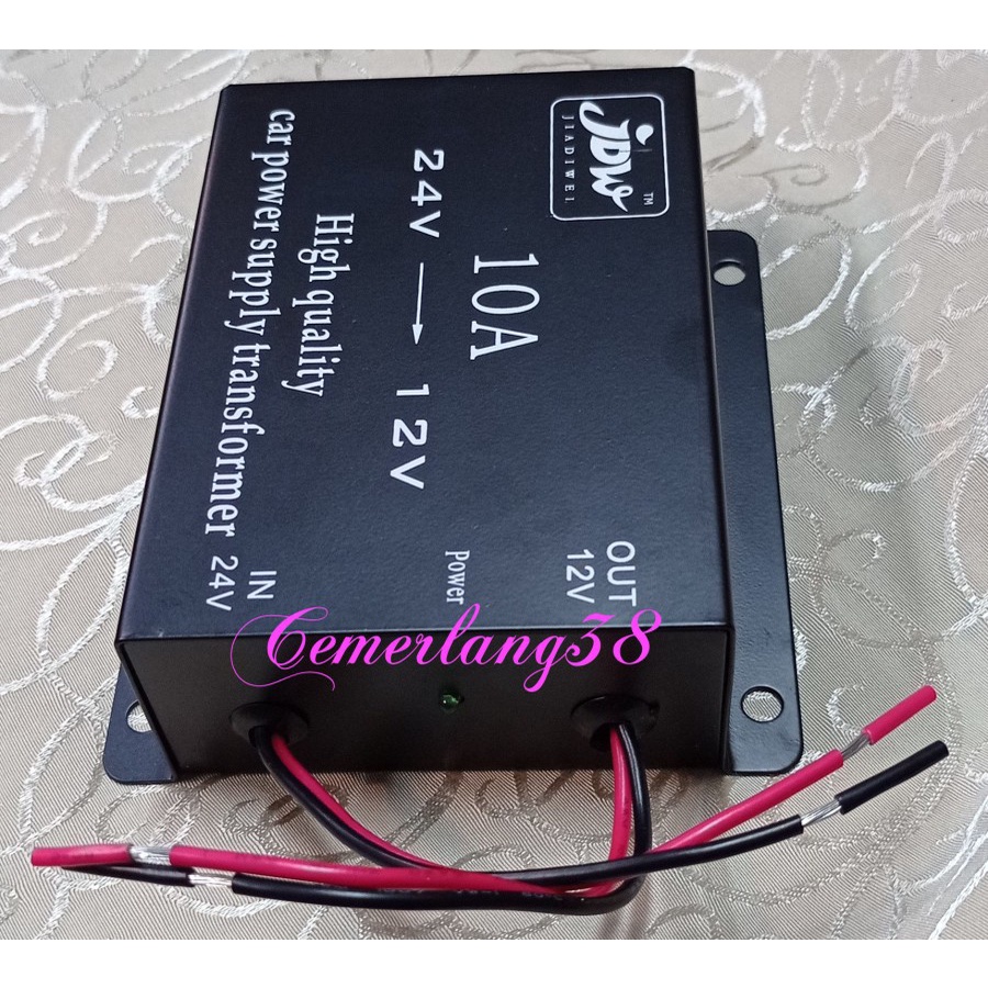 Step Down 10A DC 24V to 12V Car Power Supply Transformer Converter