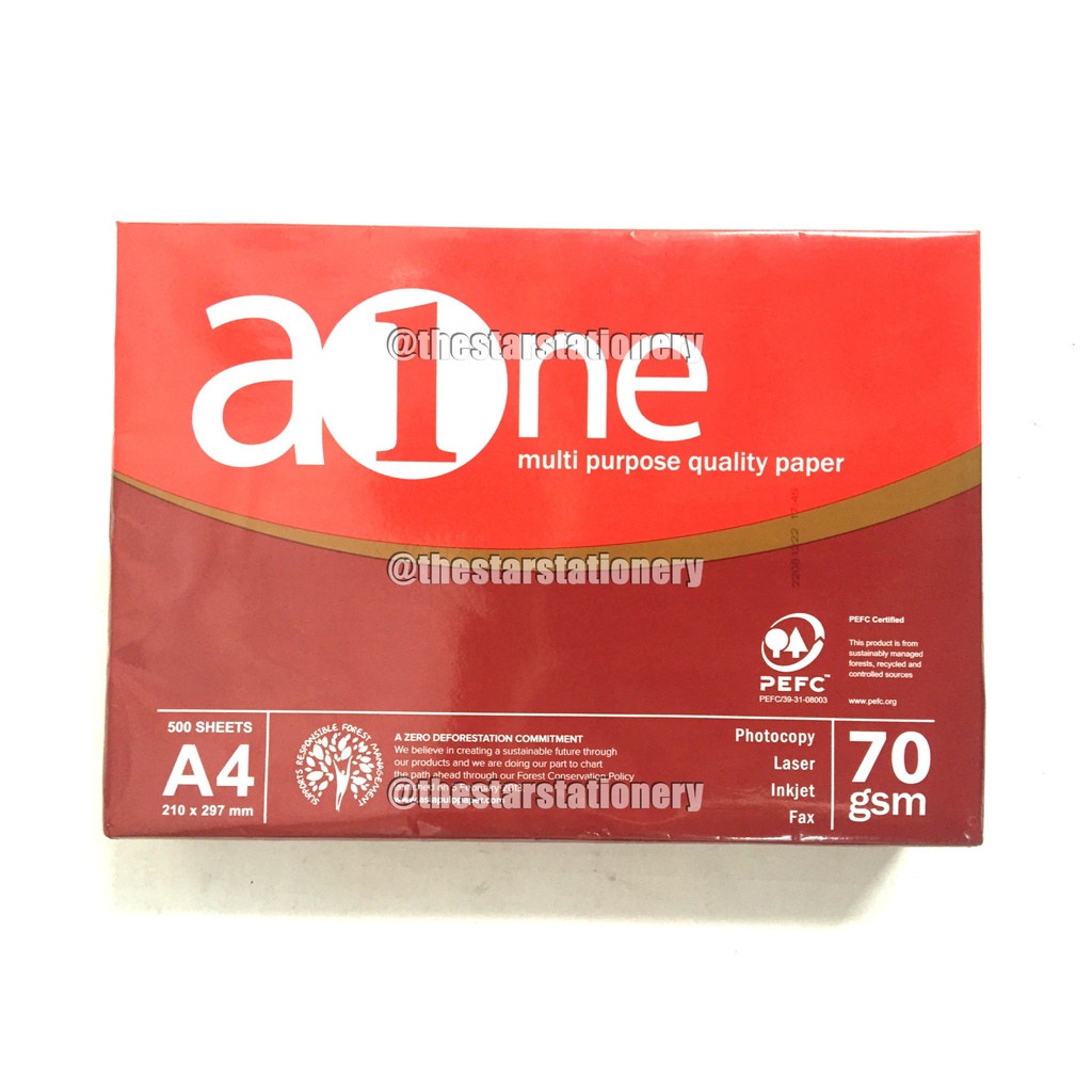 

(1 Pak) GROSIR Kertas HVS Aone A4 70 Gram / Kertas HVS Aone A4 70 Gram