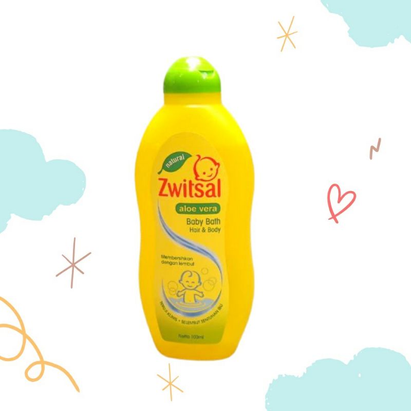 Zwitsal Baby Bath Natural 2in1 Hair &amp; Body - Natural Shampoo Tub 100ml