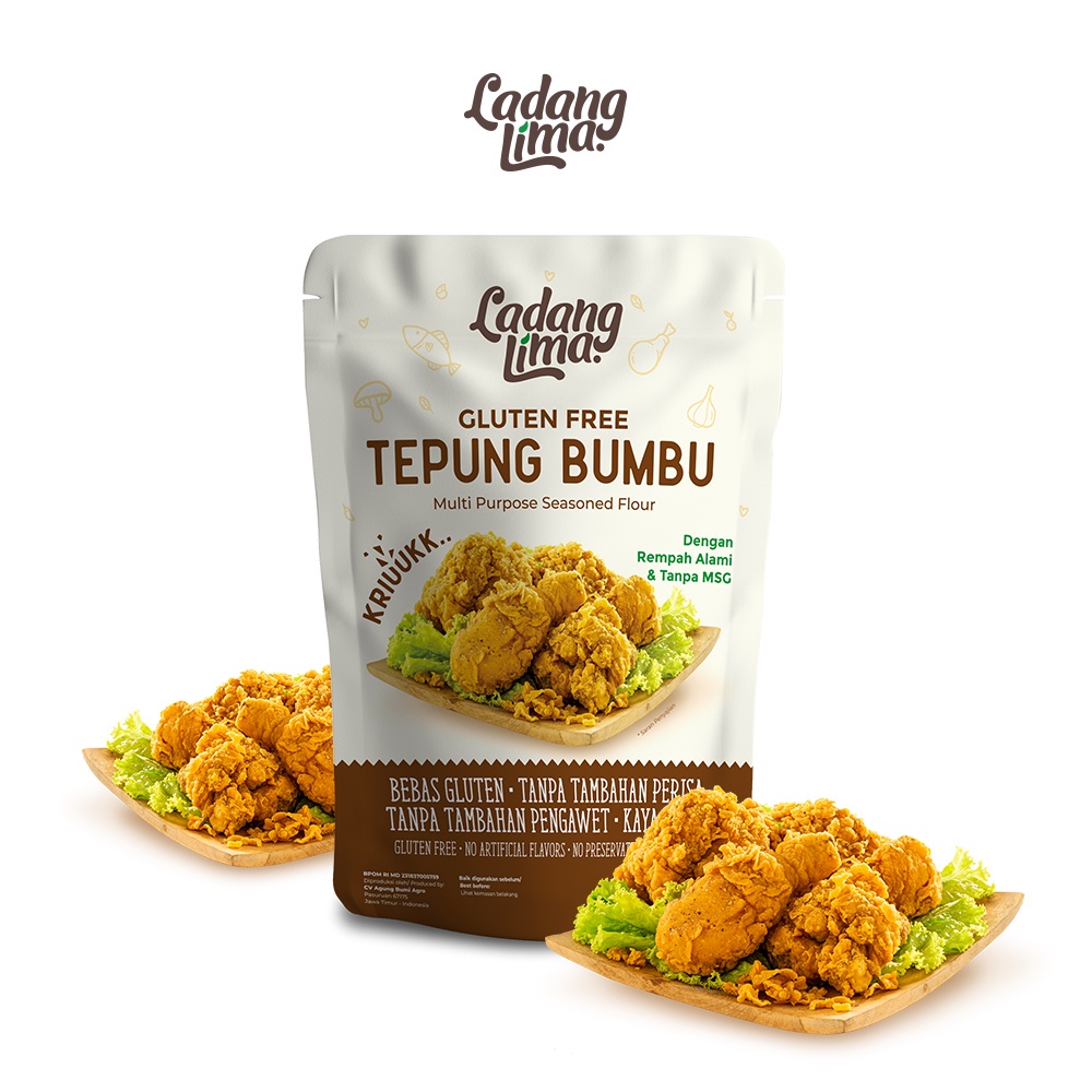 

Ladang Lima Tepung Bumbu Serbaguna 150gr Gluten Free 8bln+