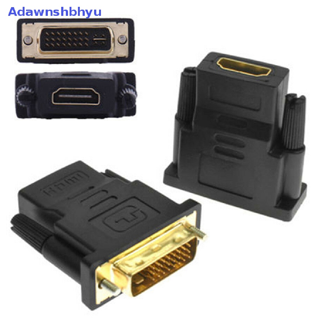 Adhyu HDMI Female To Female Vga24+1Pin DVI Male HDMI Male Konektor Adaptor HDTV ID