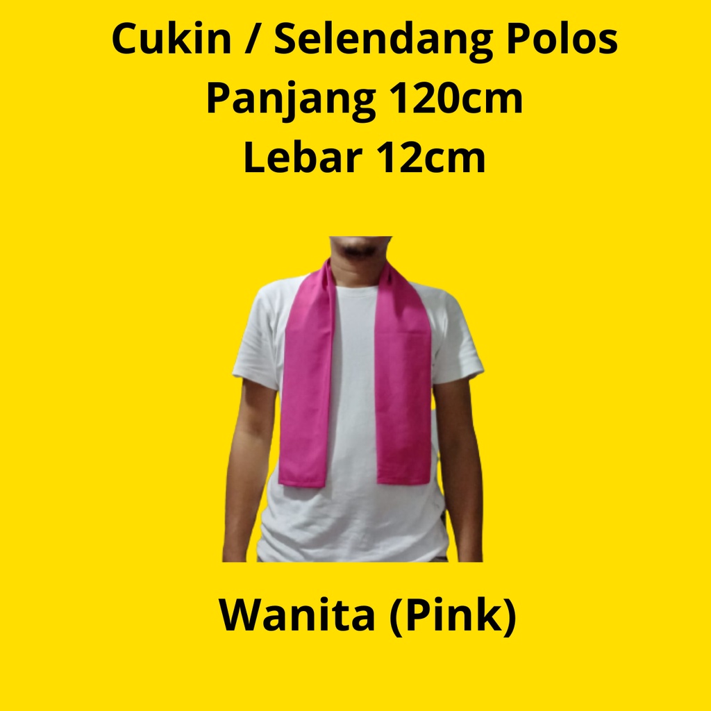 SELENDANG SYAL POLOS CUKIN BETAWI PRIA WANITA