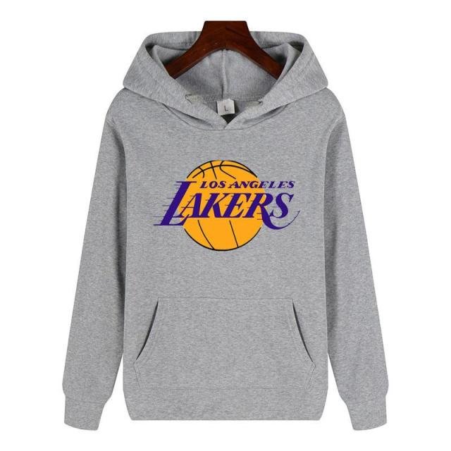 Lakers Jumper Hoodie II  Sweater Hoodie Trendy II Sweter Oblong Topi Sz M - XL ( Pria &amp; Wanita / Anak &amp; Dewasa )