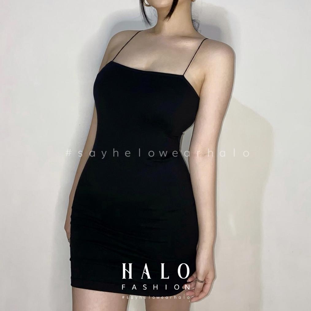 [N(33 ㊚) [HaloFashion] Cherry Sexy Bodycon Dress Mini Dress Basic Dress Korean Fashion pasti dikirim