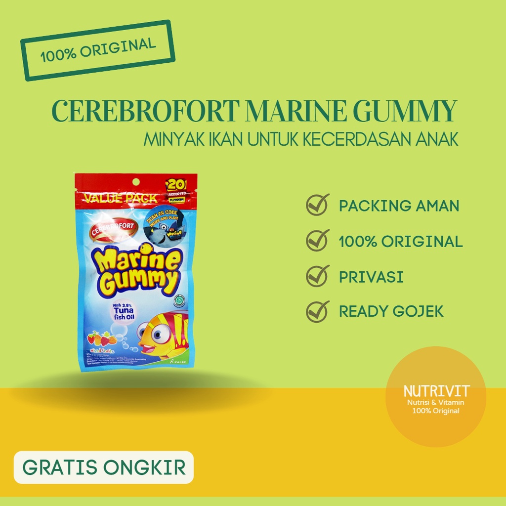 Cerebrofort Marine Gummy Mixed Fruit ISI 20