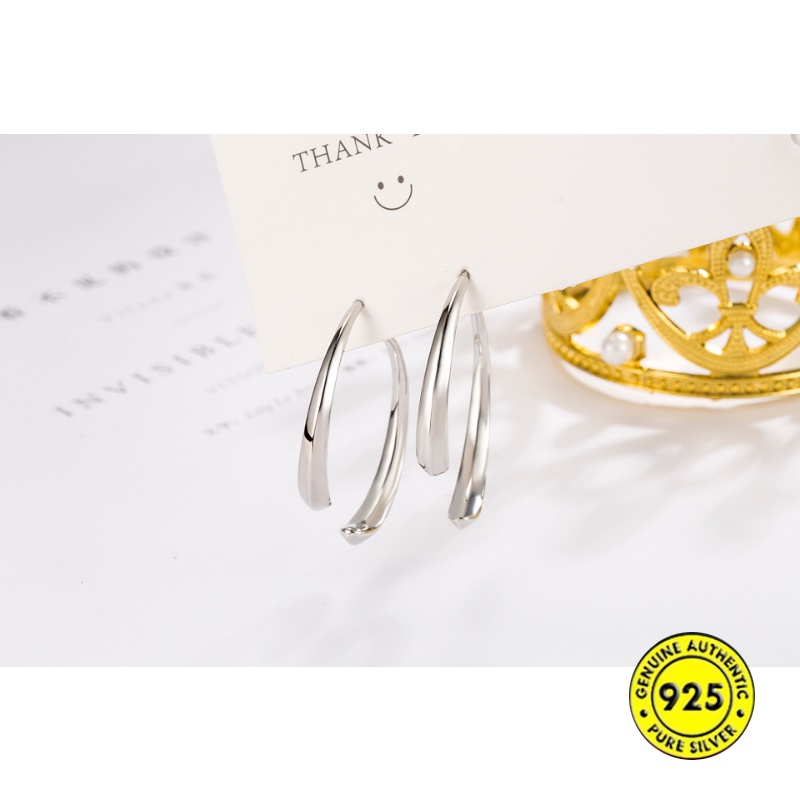 Anting Unik Model Silang Satu Untuk Wanita Dual-Wear U1419