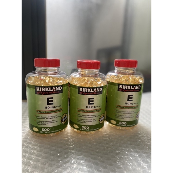 Jual Kirkland Signature Vitamin E 400 IU Isi 500 Softgels Kirkland Vitamin E 400iu Shopee