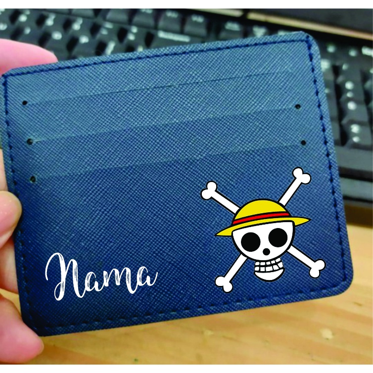 DOMPET KARTU DESIGN ONE PIECE FREE TULIS NAMA