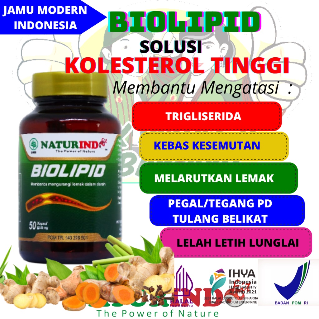 Naturindo Obat Kolesterol Kolestrol Herbal Kolesterol Tinggi Herbal Obat Herbal Kolestrol Biolipid
