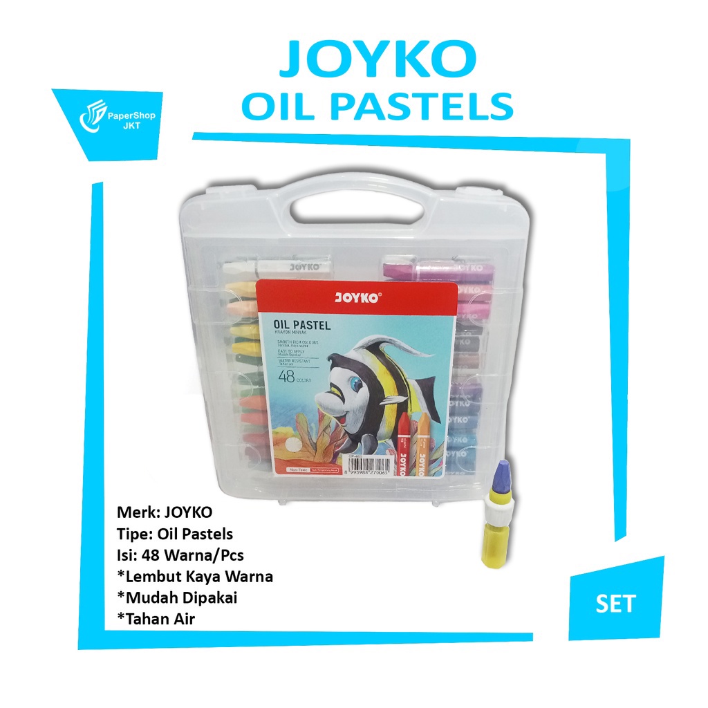 

JOYKO - Krayon Isi 48 Warna - Crayon Oil Pastel 48 - Pcs