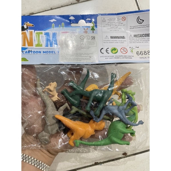 JC Mainan baby dinosaurus Animal Figure isi 12pc