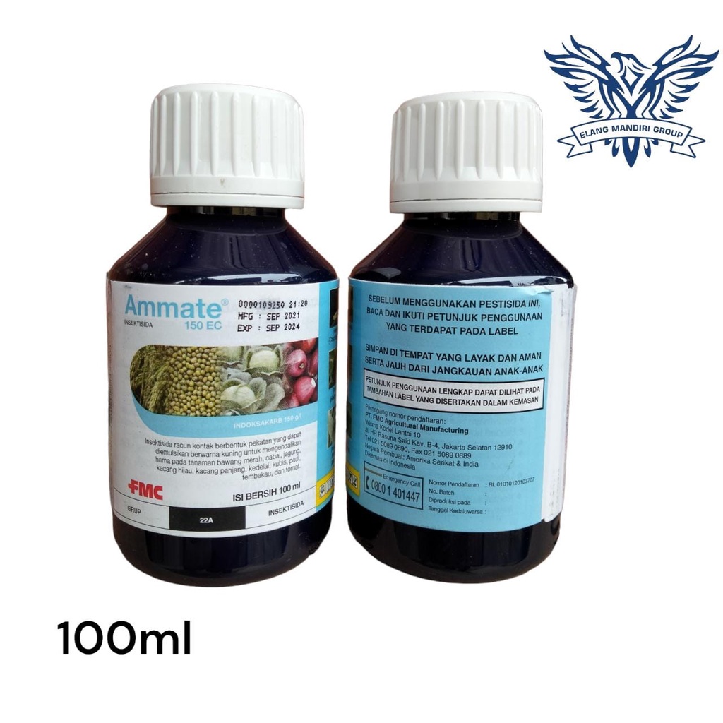 Ammate Insektisida 150ec 100ml Indosakarb membasmi hama ulat pada tanaman bawang merah cabai jagung plethora plethora