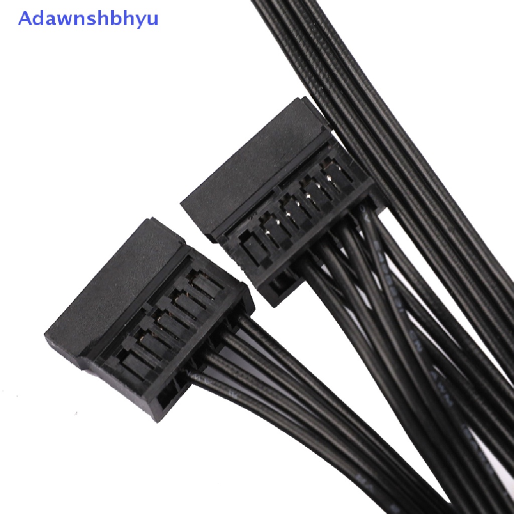 Adhyu DIY Molex 4pin IDE 1sampai5 SATA 15Pin Hardisk Power Supply Splitter Kabel Cord ID