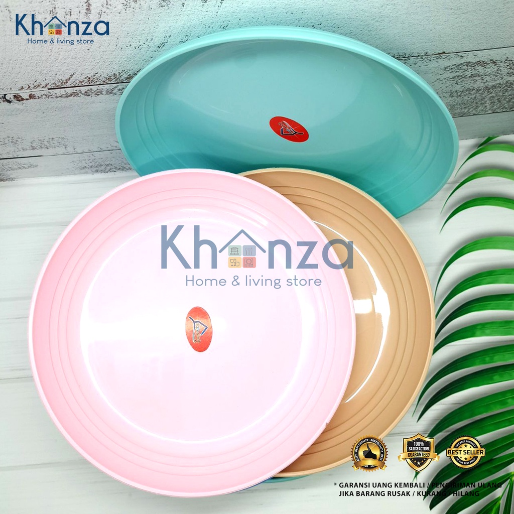 piring plastik murah / piring makan 23cm Plate Piring Saji Piring Makan Saji Round Plate Piring Saji