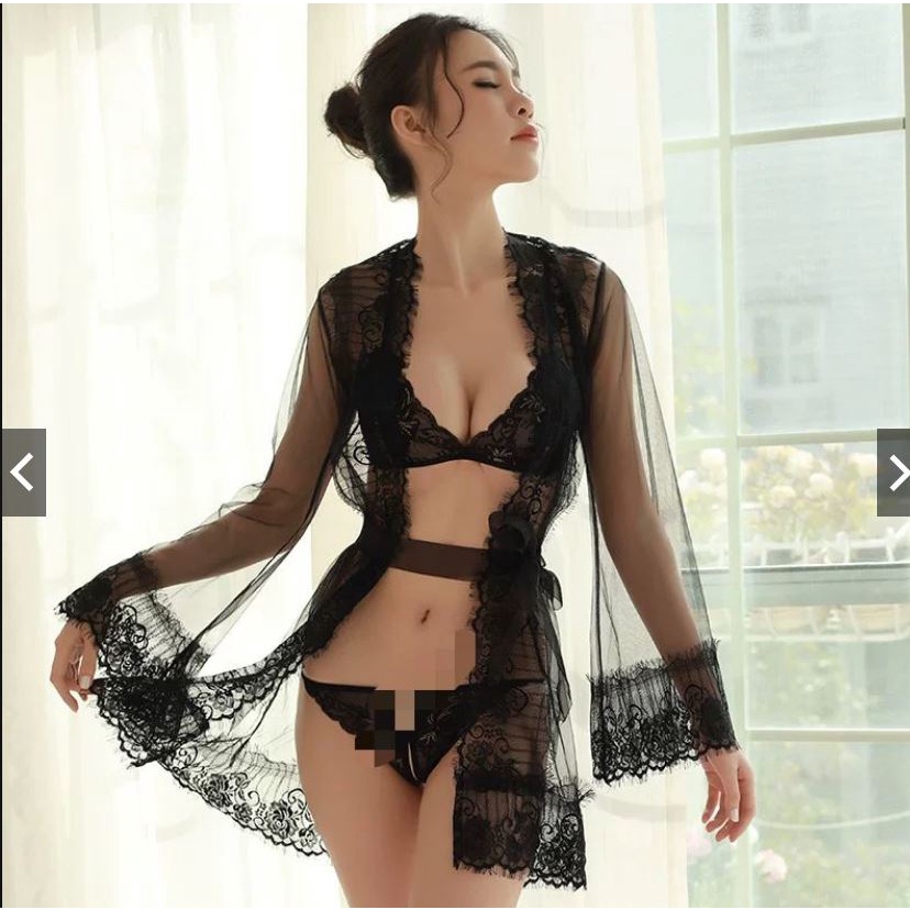 Lingerie Dress VARIAN 2 Wanita Baju Tidur Babydoll Dewasa Lace Seksi Import dengan Celana pendek dan Lace Bahan halus
