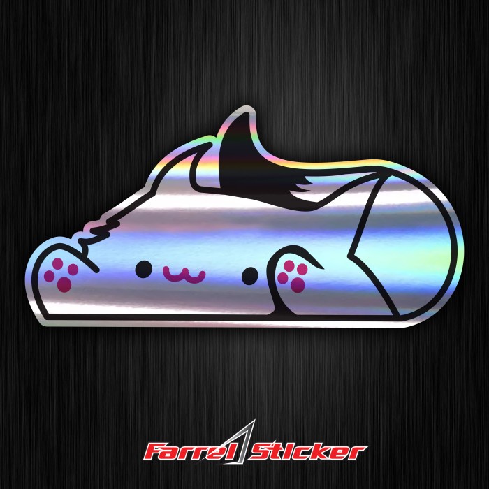 Stiker BONGO Sticker CAT bongo Hologram