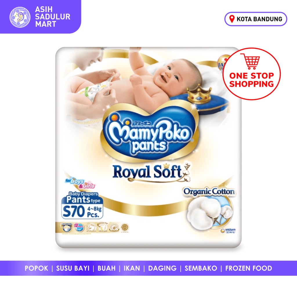 Mamypoko Royal Soft S70 Popok Bayi Pants Murah Promo Bandung