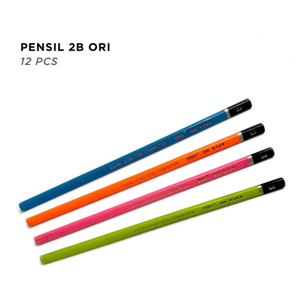 

12pcs PENCIL KAYU 2B ORI (200gr)