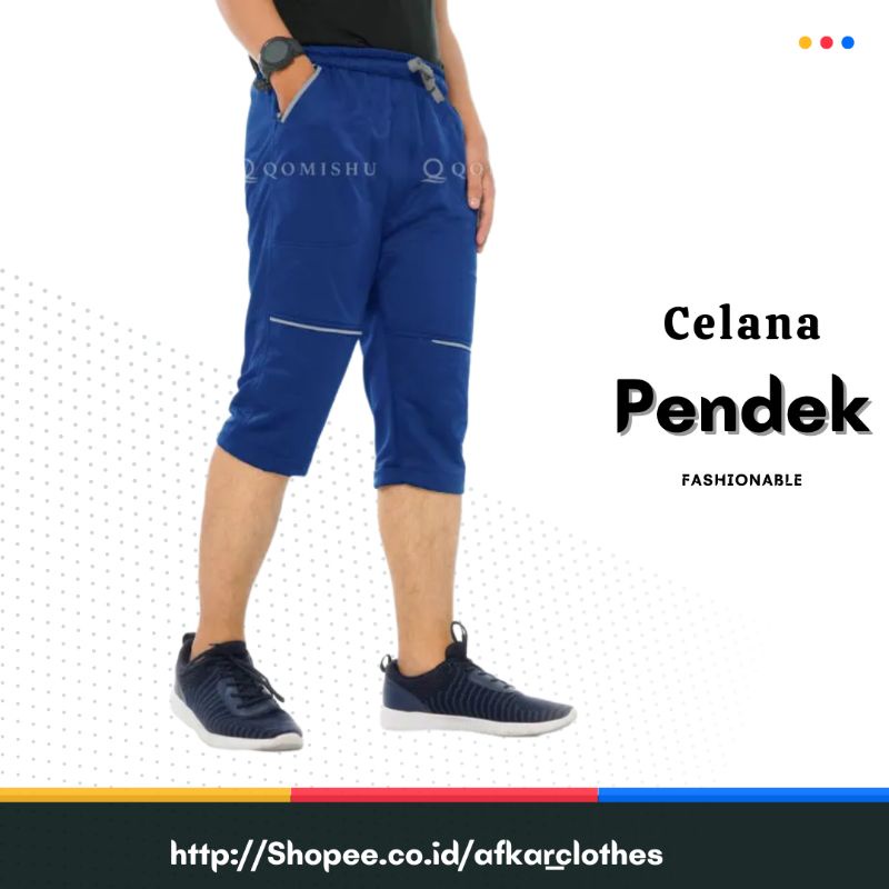 Celana Pendek Pria 3/4 Selutut Short Pants Casual Distro Training Pria