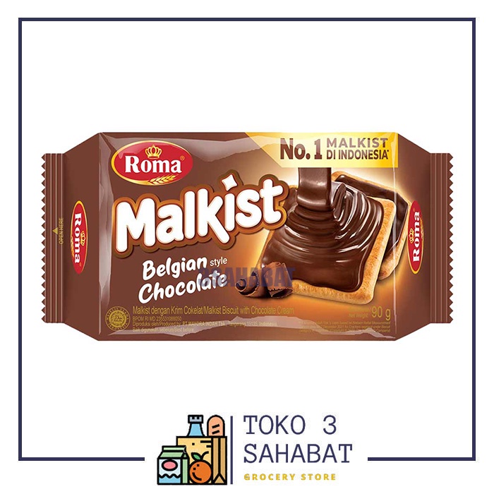 

Roma Malkist Belgian Chocolate