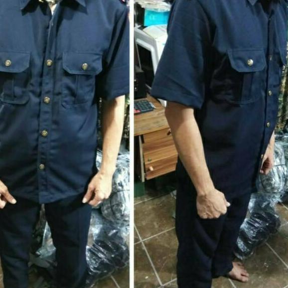 Paling Diminati [ BEST SELLER ]  Setelan Seragam Safari Satpam Security Sopir Premium || Baju Safari