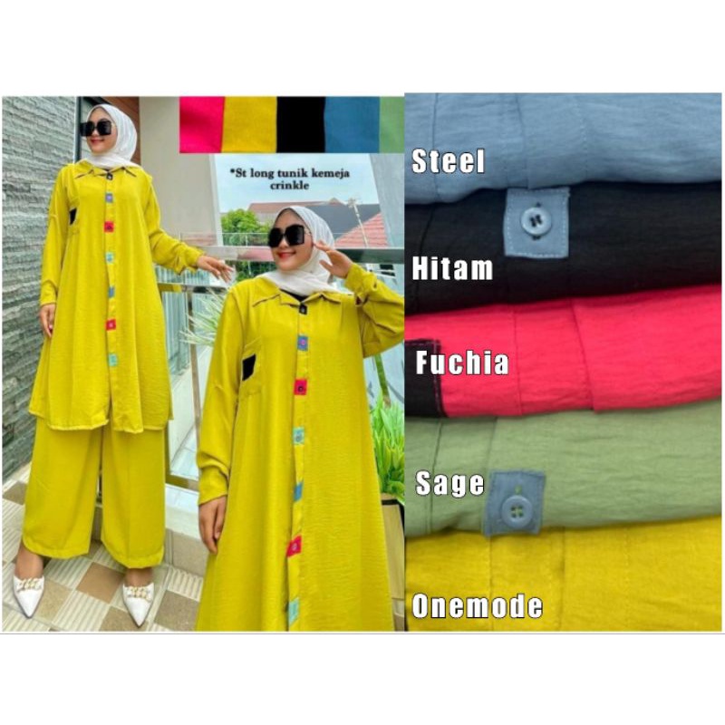 setelan tunik knit anita