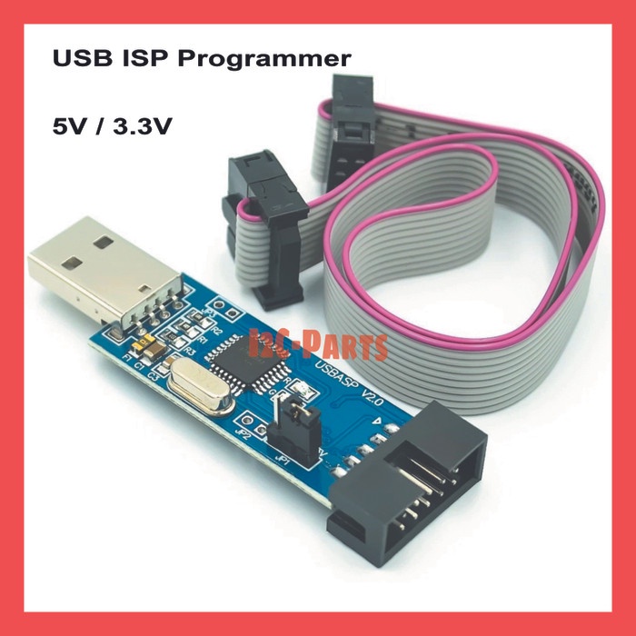 USB ASP ISP USB Programmer Downloader For AVR ATMEL V2.0 USBASP