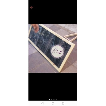 

Papan Tulis Kapur 120x80 Kayu Jati Belanda Papan Menu Kafe