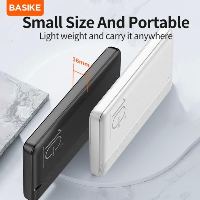 BASIKE PT112D Powerbank 10000 mAh PD20W + QC3.0 3A Fast Charging