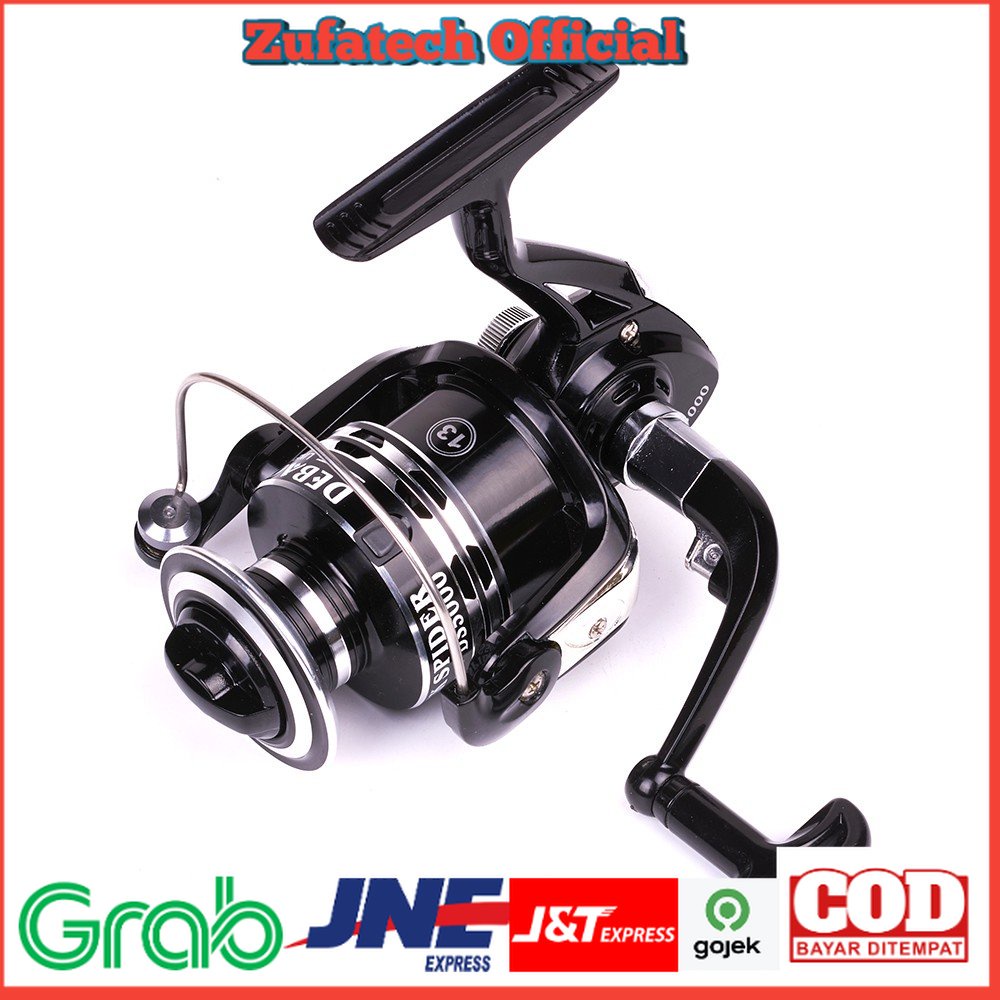 Reel Pancing/Dark Spider DS4000/DS3000 Spinning Reel Pancing 5.2:1 12+1 Ball Bearing - Black