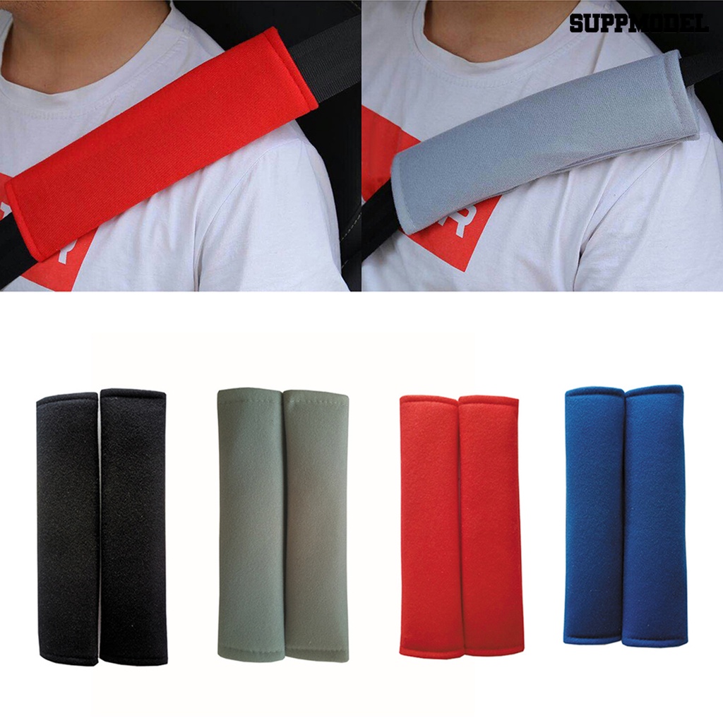 [Dekorasi] 2pcs Seat Belt Cushions Nyaman Hypoallergenic Katun Sabuk Pengaman Tali Bahu Sarung Untuk Sabuk Pengaman