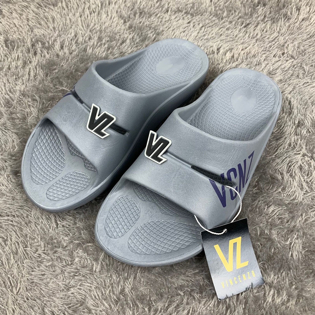 PROMO..!!!Sandal Slop Pria Sandal Slide Pria Extralight Phylon Anti Slip Sandal VINCENZ8 Slip On Terbaru Sandal Slop[ Pria Terbaru Sandal Slop Cowok