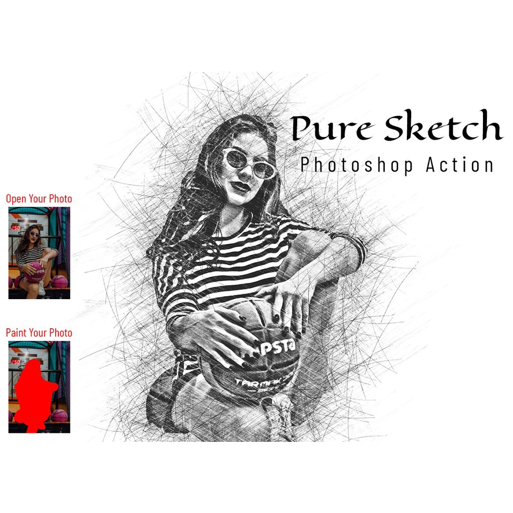 Pure Sketch Photoshop Action
