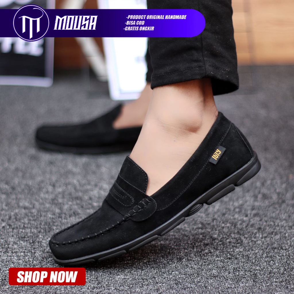 Sepatu Slip On Pria Casual Kerja Mousa Sayori