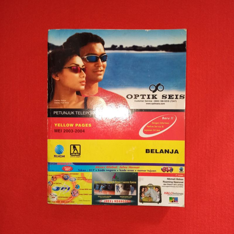 Buku telepon / petunjuk telepon YELLOW PAGES JAKARTA 2003-2004